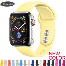 Load image into Gallery viewer, Strap For Apple Watch band 38mm 42mm iWatch 4 band 44mm 40mm Sport Silicone belt Bracelet correa Apple watch 4 3 2 1 Accessories