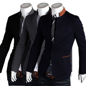 Mens Rhinestone New Product One Button Casual Men's Suit Collar Collar Color Collar Collar Features Long Sleeve V-neck Men Suit