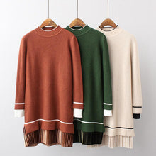 Load image into Gallery viewer, 2019 Winter Turtleneck Pullovers Women&#39;s Striped Sweaters Wool Knitted Jumper Tops Feature Product