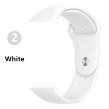 Load image into Gallery viewer, Strap For Apple Watch band 38mm 42mm iWatch 4 band 44mm 40mm Sport Silicone belt Bracelet correa Apple watch 4 3 2 1 Accessories