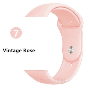 Strap For Apple Watch band 38mm 42mm iWatch 4 band 44mm 40mm Sport Silicone belt Bracelet correa Apple watch 4 3 2 1 Accessories