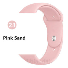 Load image into Gallery viewer, Strap For Apple Watch band 38mm 42mm iWatch 4 band 44mm 40mm Sport Silicone belt Bracelet correa Apple watch 4 3 2 1 Accessories