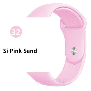 Strap For Apple Watch band 38mm 42mm iWatch 4 band 44mm 40mm Sport Silicone belt Bracelet correa Apple watch 4 3 2 1 Accessories